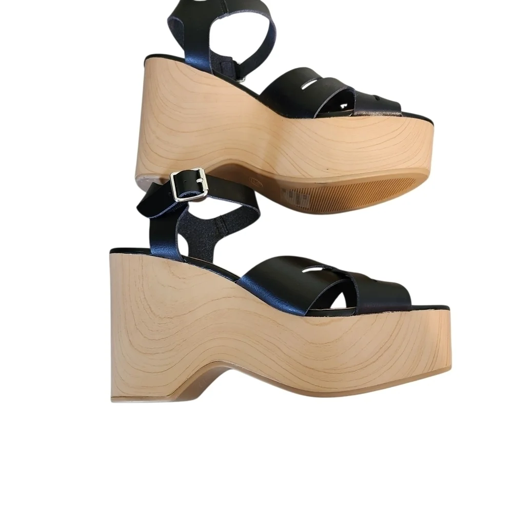 Torrid Black Wedge Heels, Sz 9